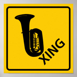 Tuba Crossing Highway Sign