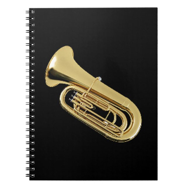 "Tuba" design gifts and products Notebook (Front)