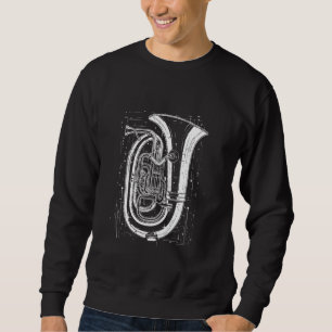 Tuba Graphic Brass Player Sweatshirt