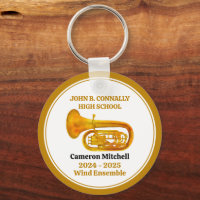 Tuba High School Band Gold Personalised