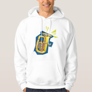 Tuba Instrument Mens Hoodie