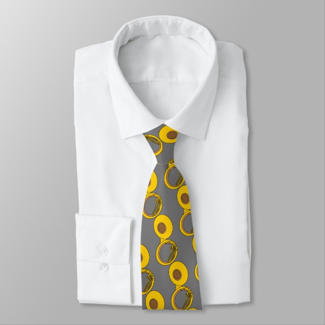 Tuba Musical Instrument Tie (Tied)