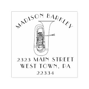 Tuba Musician Band Teacher Self-inking Stamp