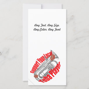 Tuba Musician “Support Tubas” Invitation Cards