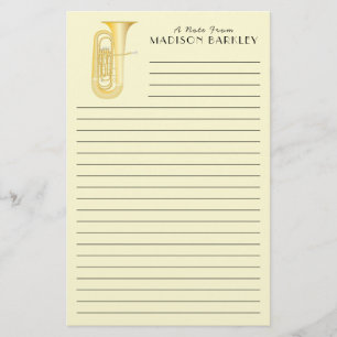 Tuba Musician Teacher Stationery