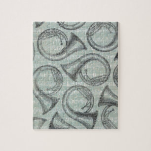 Tuba Pattern Jigsaw Puzzle