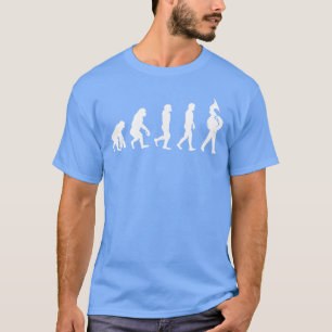 Tuba Player Evolution Marching Band Funny Sectione T-Shirt