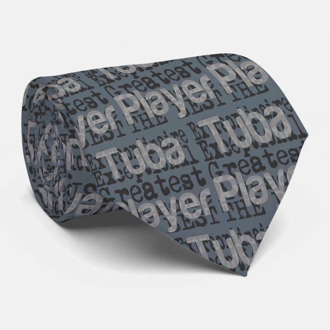 Tuba Player Extraordinaire Tie (Rolled)