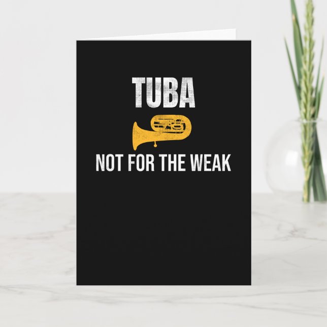 Tuba Player Gifts | Tuba Marching Band Tubist Card (Front)