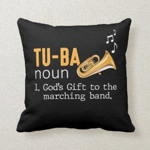 Tuba Player Marching Wind Instrument Musician Cushion