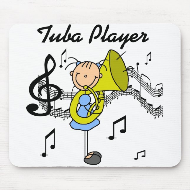 Tuba Player Mousepad (Front)