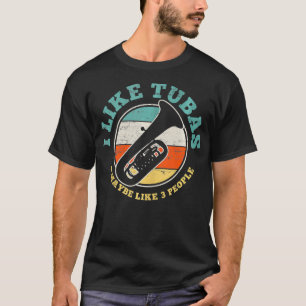 Tuba Player Music Funny Vintage Gift T-Shirt