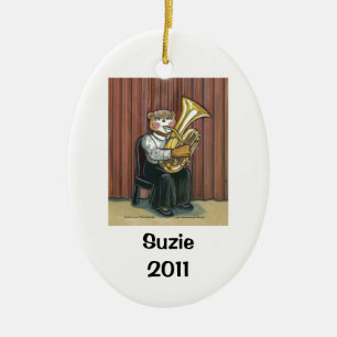Tuba Player Personalised Ornament