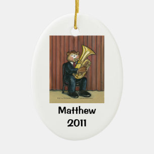 Tuba Player Personalised Ornament