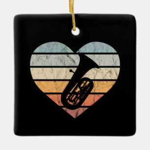Tuba Player Tubist Loves Playing Tuba Ceramic Ornament