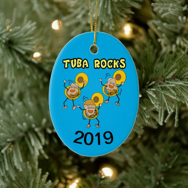 Tuba Rocks Ceramic Tree Decoration (Tree)