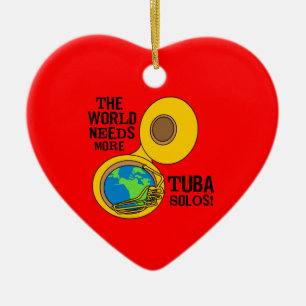 Tuba Solos Ceramic Tree Decoration