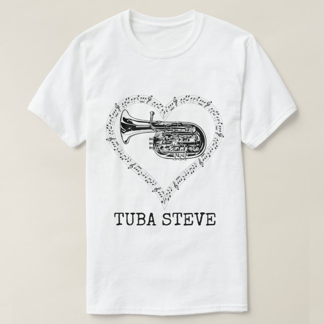 Tuba Steve T-Shirt (Design Front)