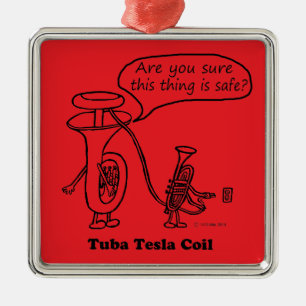 Tuba Tesla Coil Metal Tree Decoration
