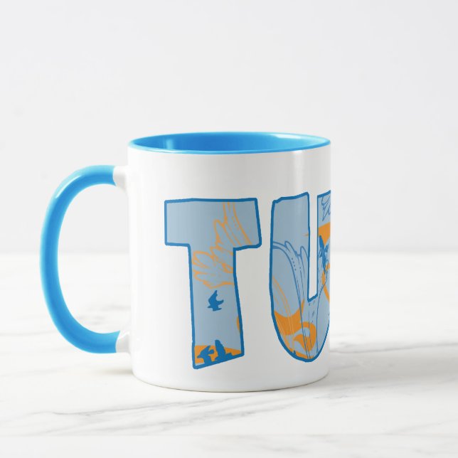 Tuba Text Pattern Abstract Art Music Gift Mug (Left)