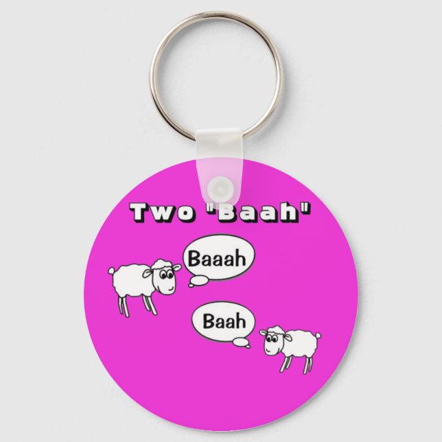 Tuba- Two baah! Key Ring (Front)