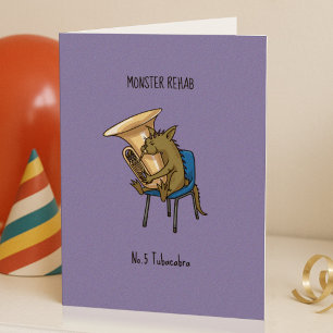 Tubacabra Tuba Player Chupacabra Wordplay Artwork Card