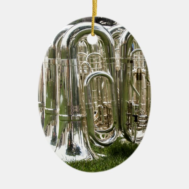 Tubas Ceramic Tree Decoration (Front)
