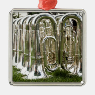 Tubas Metal Tree Decoration