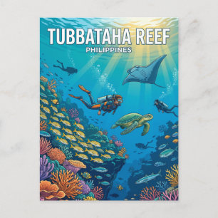 Tubbataha Reefs Natural Park Philippines Postcard