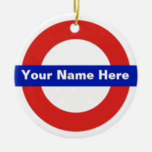Tube Name Ceramic Tree Decoration