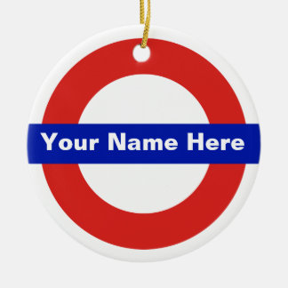 Tube Name Ceramic Tree Decoration