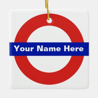 Tube Name Christmas Ornament