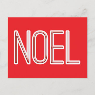 Tube Style Noel Holiday Postcard