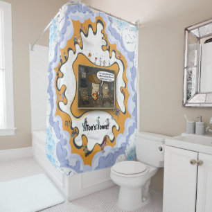 Tuberdour   Musical Wordplay Humor Shower Curtain