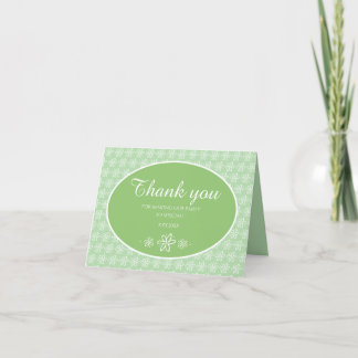 Tuberose Flowers Personalized Party Thank You Card