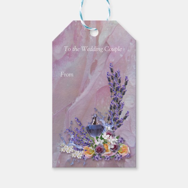 Tuberose & Lavender Blooms Gift Tags (Front)