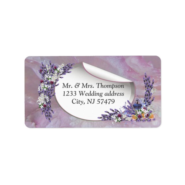 Tuberose & Lavender Blooms Label (Front)