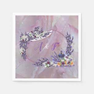 Tuberose & Lavender Blooms Napkin