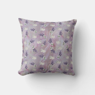 Tuberose & Lavender Blooms on Rose petals Cushion