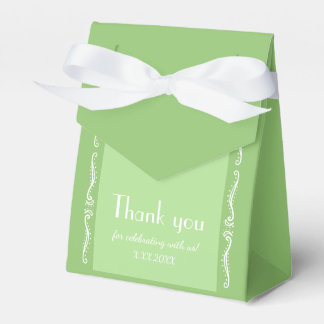 Tuberose Leaves Personalized Party Favor Box