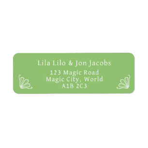 Tuberose Personalized Return Address Label