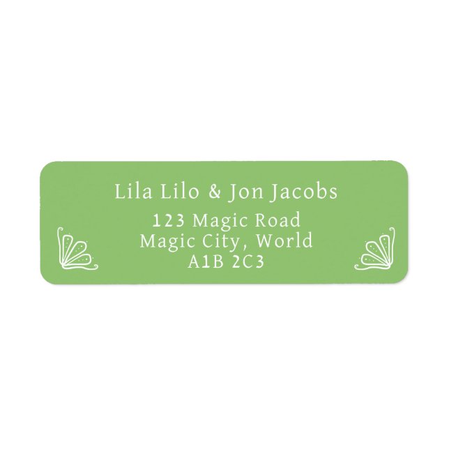 Tuberose Personalized Return Address Label (Front)