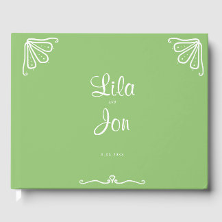 Tuberose Personalized Wedding Guestbook