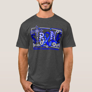Tuberous Sclerosis Awareness cross ribbon Strong h T-Shirt
