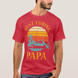 Tubing Papa River Tube Boat Water Snow Lake Tubes T-Shirt