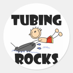 Tubing Rocks T-shirts and Gifts Classic Round Sticker