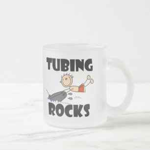 Tubing Rocks T-shirts and Gifts Frosted Glass Coffee Mug