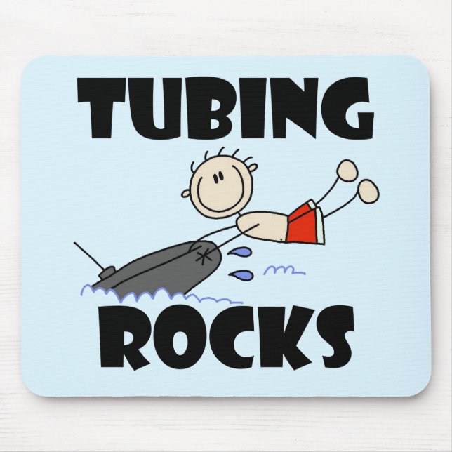 Tubing Rocks T-shirts and Gifts Mouse Mat (Front)