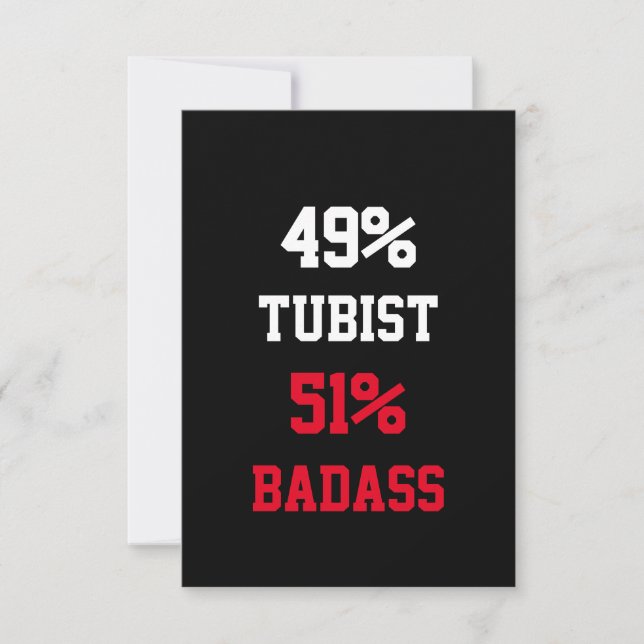 Tubist Badass Card (Front)