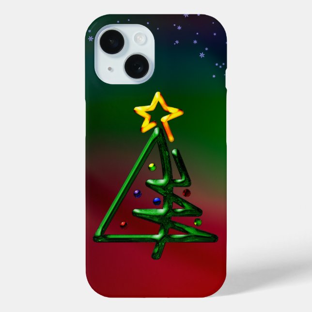 Tubular Chrome Christmas Tree Case-Mate iPhone Case (Back)